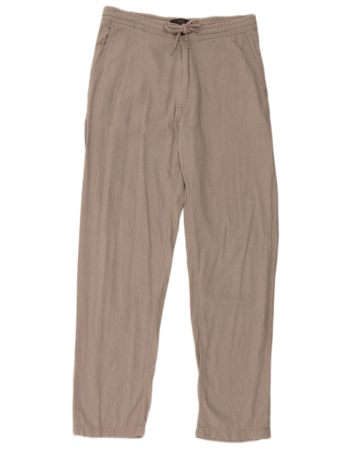 Marks & Spencer Damskie spodnie typu chino Regular Straight W30 L31 Szare lniane