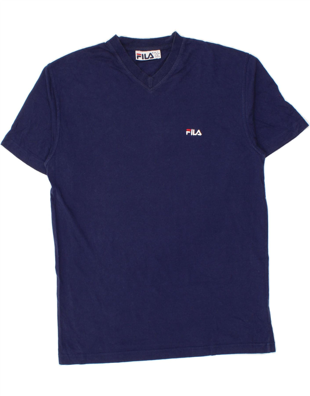 FILA Mens T-Shirt Top Small Navy Blue Cotton Vintage Fila and Second-Hand Fila from Messina Hembry 