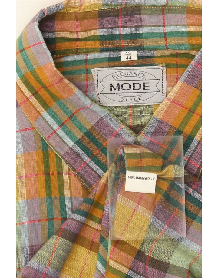 Koszula męska Elegance rozmiar 43/44 XL wielokolorowa kratka