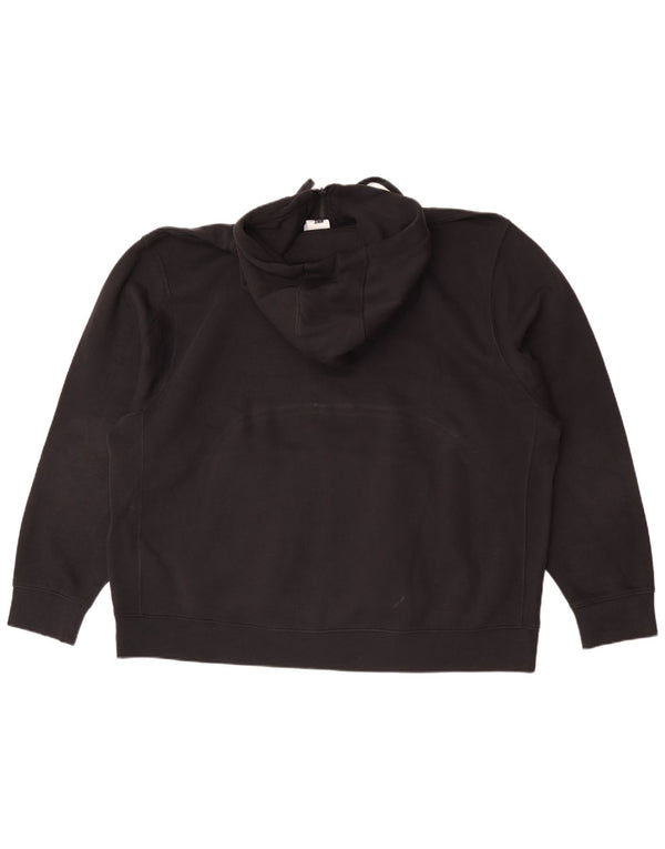 Męski sweter z kapturem i zamkiem Nike, 2XL, czarna bawełna