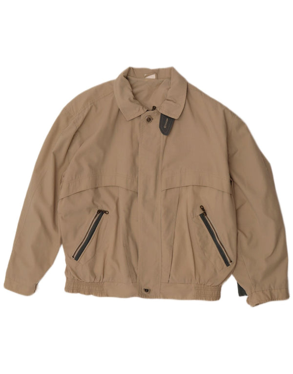 Męska kurtka bomberka w stylu vintage, UK 42 XL, poliester khaki