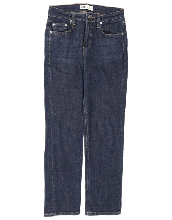 Damskie proste dżinsy Zara EU 36 XS W26 L28 Niebieskie bawełniane