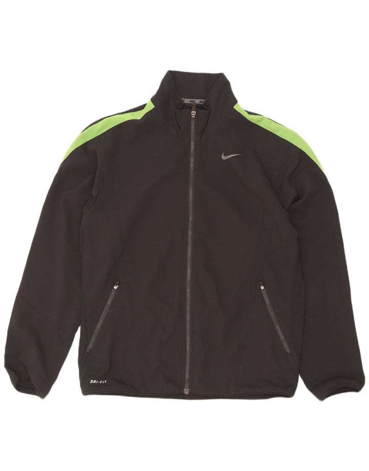 Męska kurtka dresowa Nike Dri Fit, poliester w kolorze średniej czarnej kolorystyki