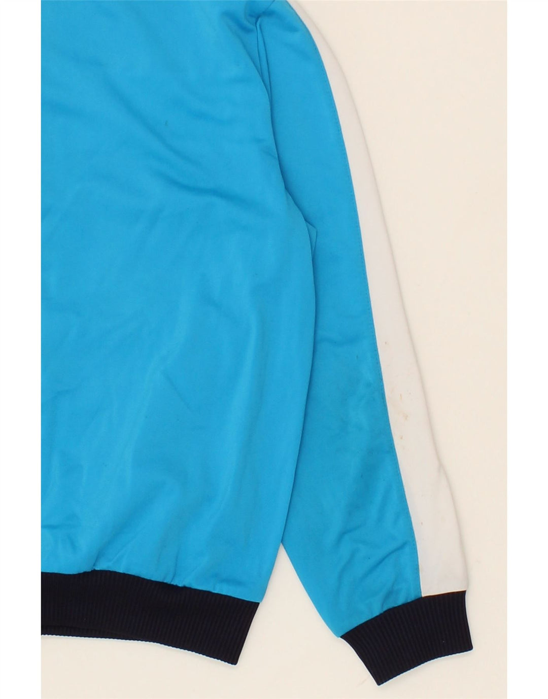 PUMA Boys Graphic Tracksuit Top Jacket 9-10 Years Medium Blue Colourblock Vintage Puma and Second-Hand Puma from Messina Hembry 