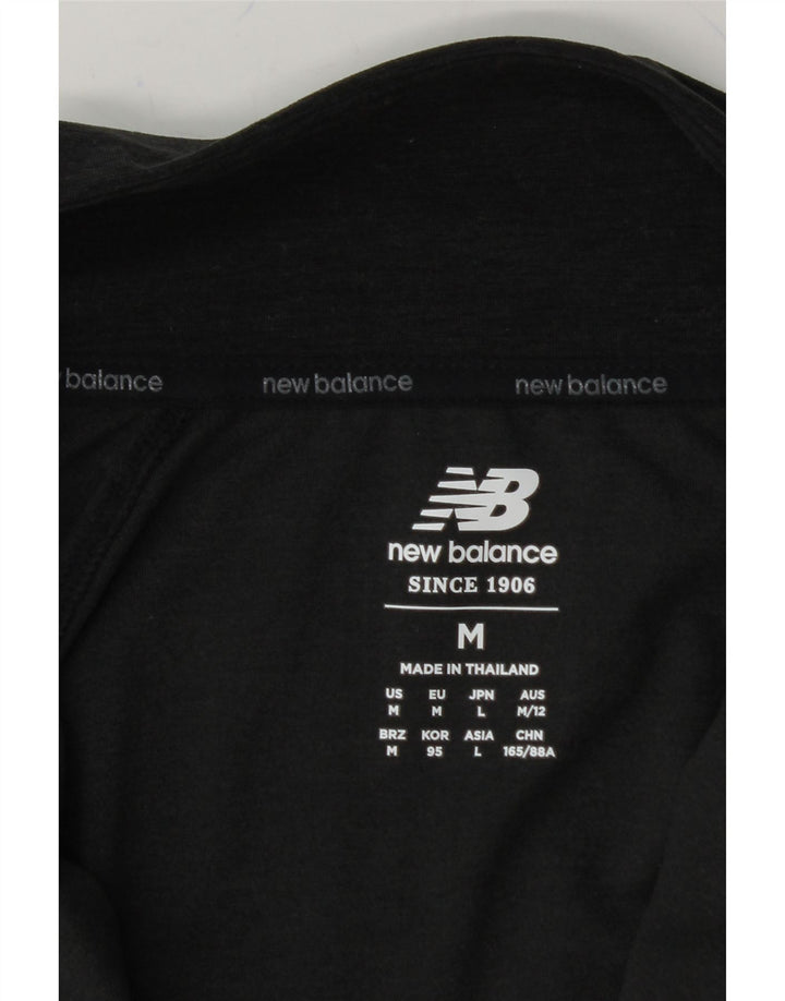NEW BALANCE Womens Zip Neck Pullover Tracksuit Top UK 14 Medium Grey Vintage New Balance and Second-Hand New Balance from Messina Hembry 
