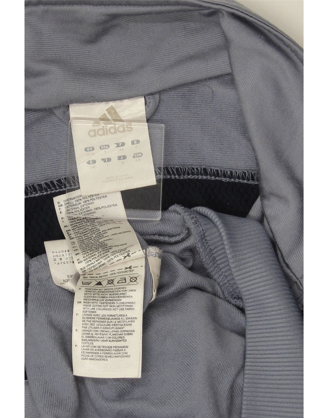 Męska kurtka dresowa ADIDAS Graphic UK 36/38 Mały szary blok kolorów