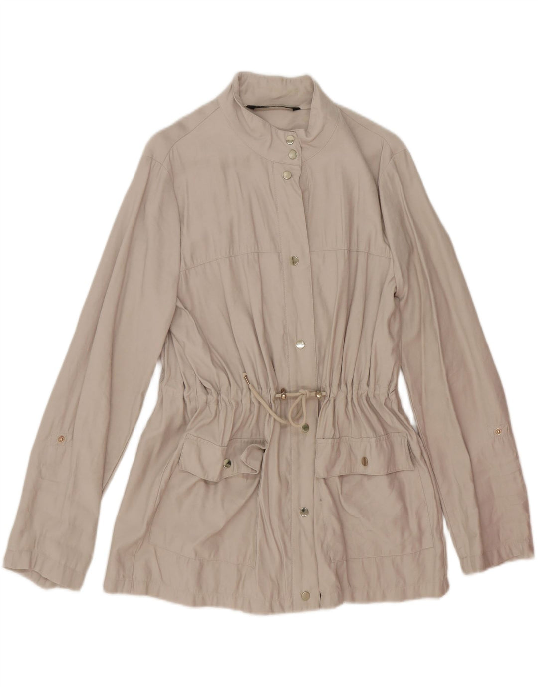 Kurtka damska Zara UK 18 XL, beżowa wiskoza