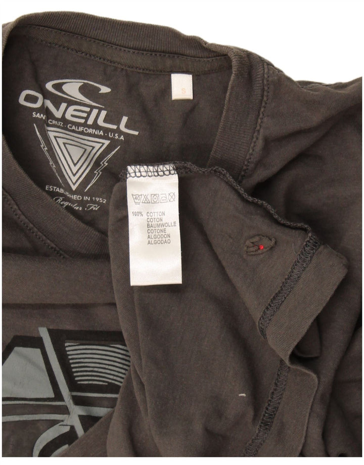 Męski T-shirt z grafiką O'Neill, mały, szary, bawełniany