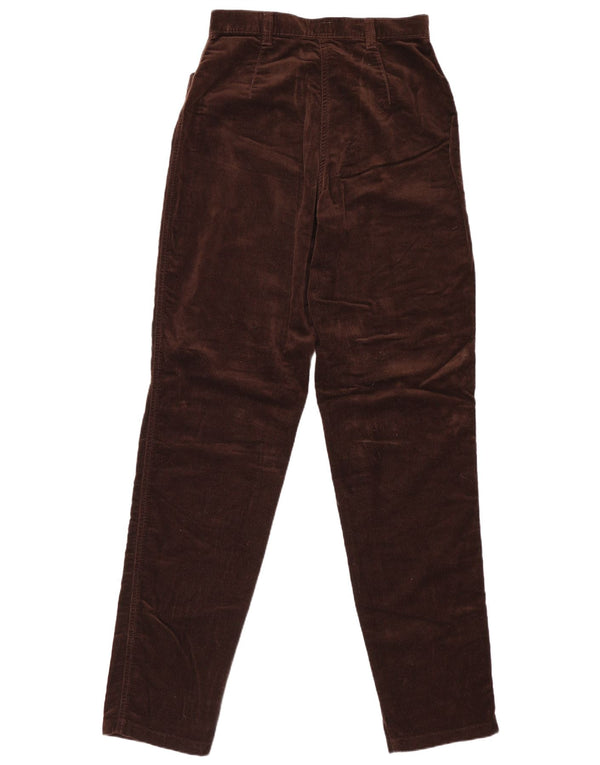 Damskie proste spodnie Calvin Klein W26 L32 brązowe