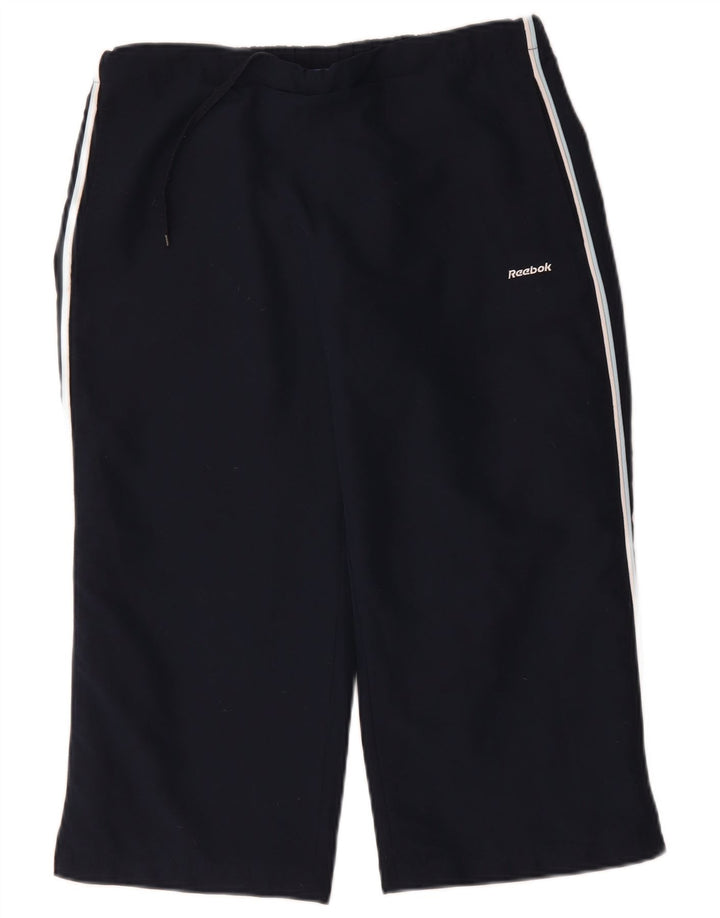 Damskie spodnie dresowe Reebok Capri UK 12 Średni granatowy poliester