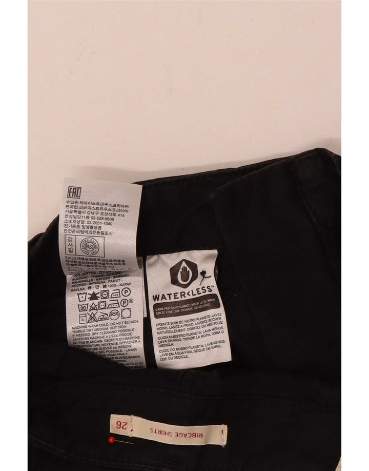 Damskie spodenki Chino Levi's Ribcage W26 Małe, czarne, bawełniane