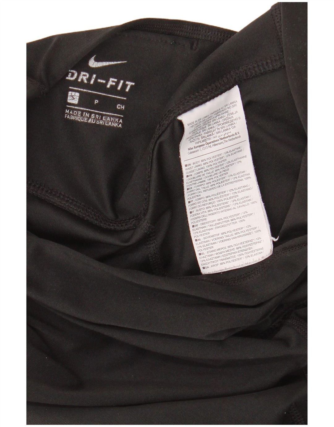 Damskie legginsy Nike Dri Fit Graphic UK 10, małe, czarne, poliestrowe