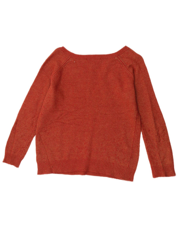 Marks & Spencer Damski sweter z dekoltem w łódkę, UK 18 XL, brązowy poliamid