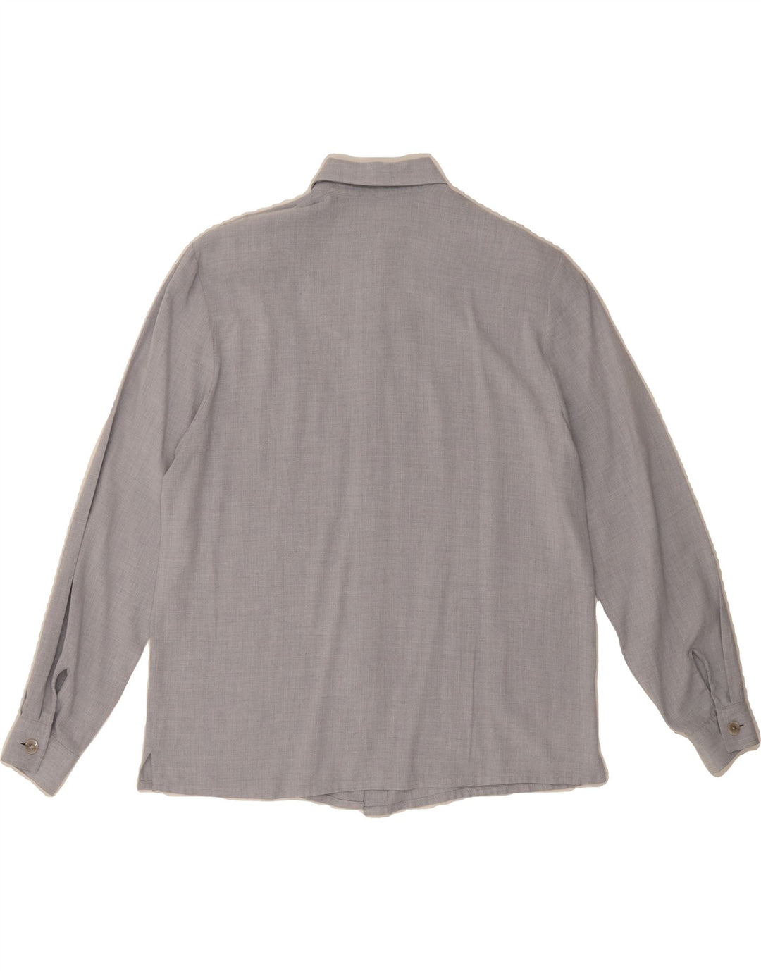 VINTAGE Womens Shirt UK 14 Large Grey Vintage Vintage and Second-Hand Vintage from Messina Hembry 