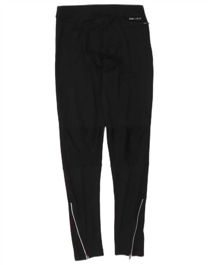 Damskie legginsy Nike Dri Fit UK 8, małe, czarne, poliestrowe