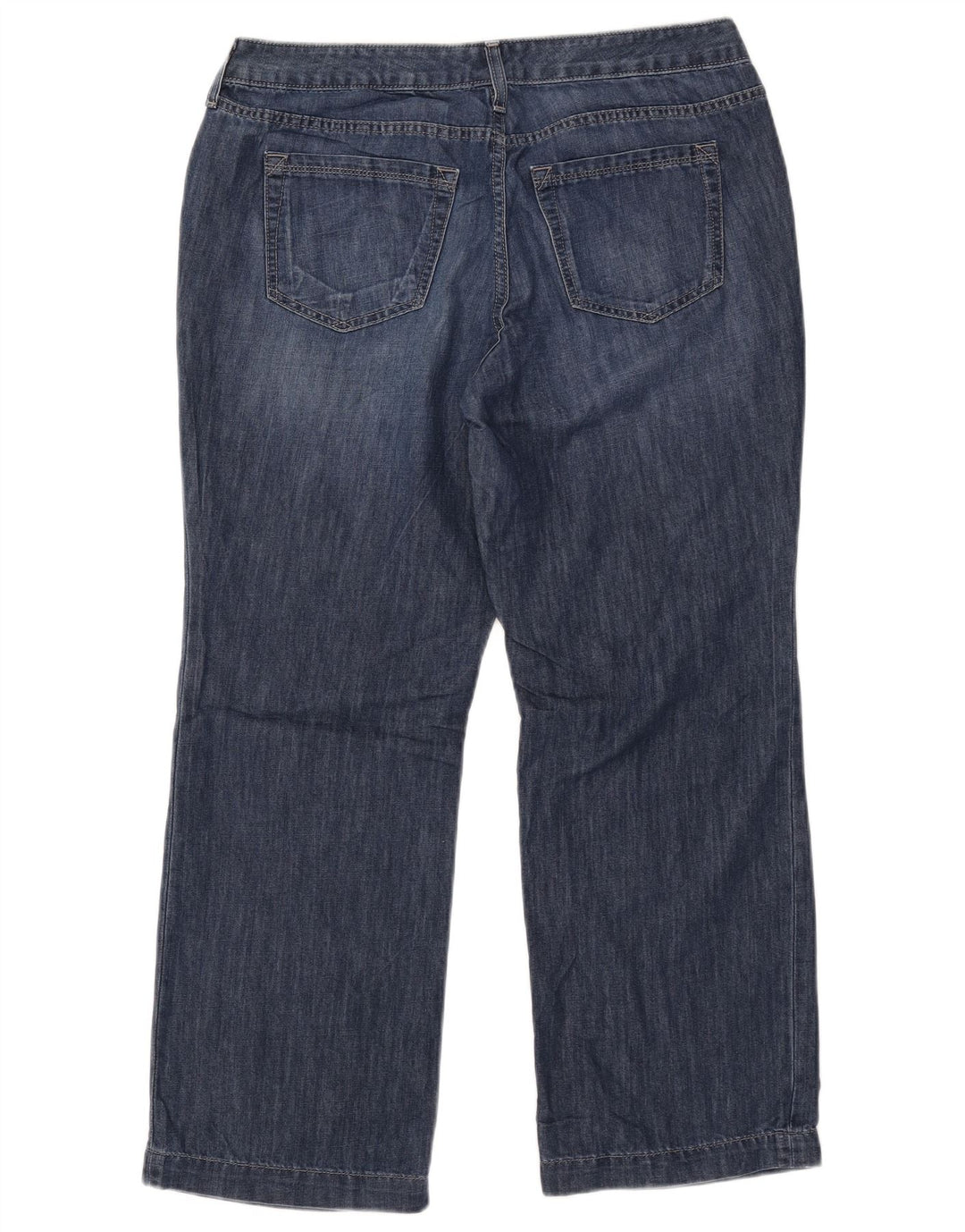 Eddie Bauer Damskie proste dżinsy US 12 duże W35 L27 niebieska bawełna