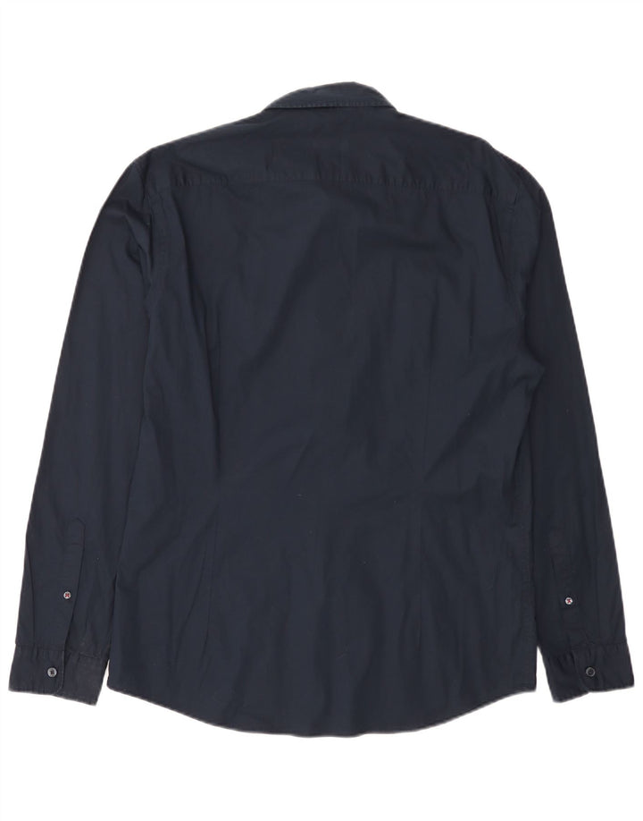 Koszula męska Esprit Slim Fit, duża, granatowa, bawełniana