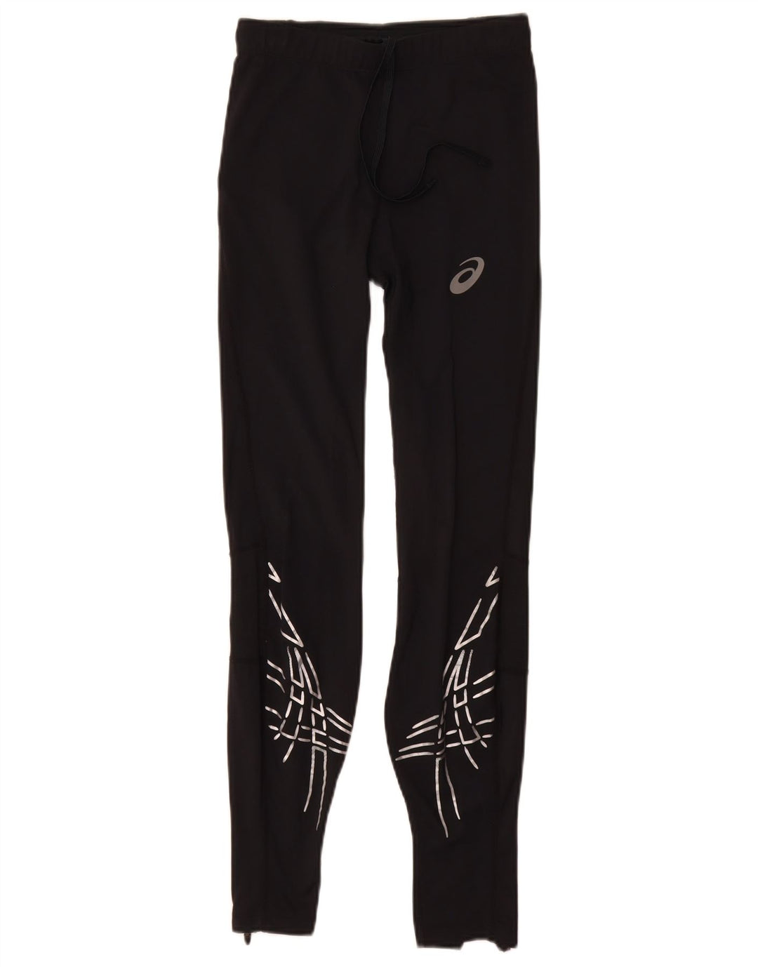 Legginsy damskie Asics UK 8 Small, czarny, geometryczny poliamid