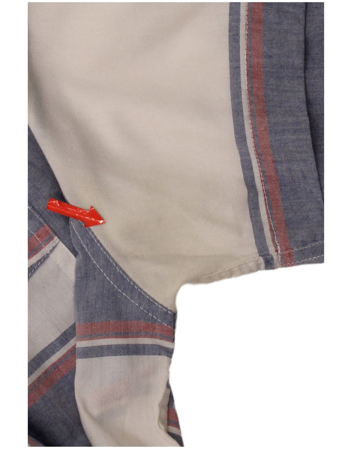 Koszula męska z krótkim rękawem Levi's, bawełniana w średnie niebieskie paski