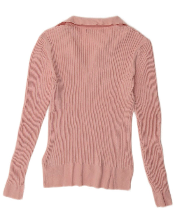 Damski sweter polo Marks & Spencer UK 10 Small Pink Wiskoza