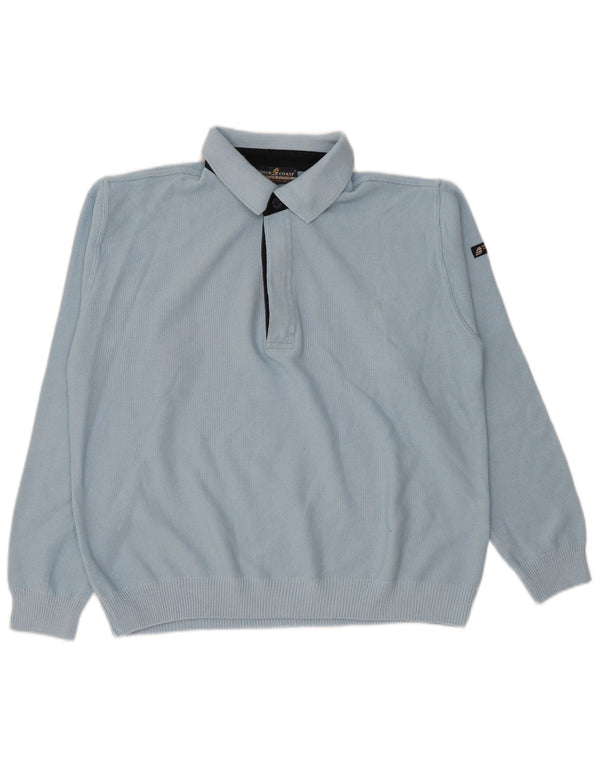 Męski sweter polo Green Coast IT 50 średni niebieski