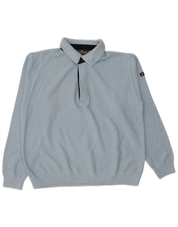 Męski sweter polo Green Coast IT 50 średni niebieski