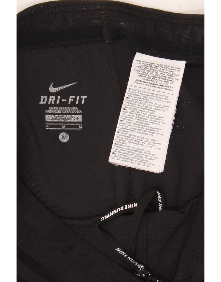 Damskie legginsy Nike Dri Fit UK 14, średni czarny poliester