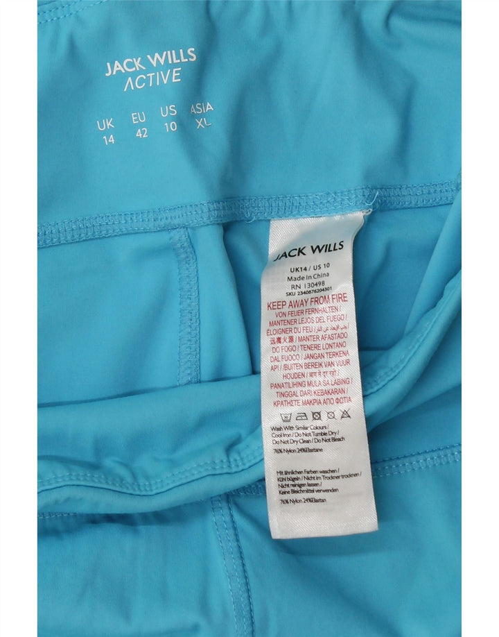 Legginsy damskie JACK WILLS UK 14, duże, niebieskie, poliestrowe paski