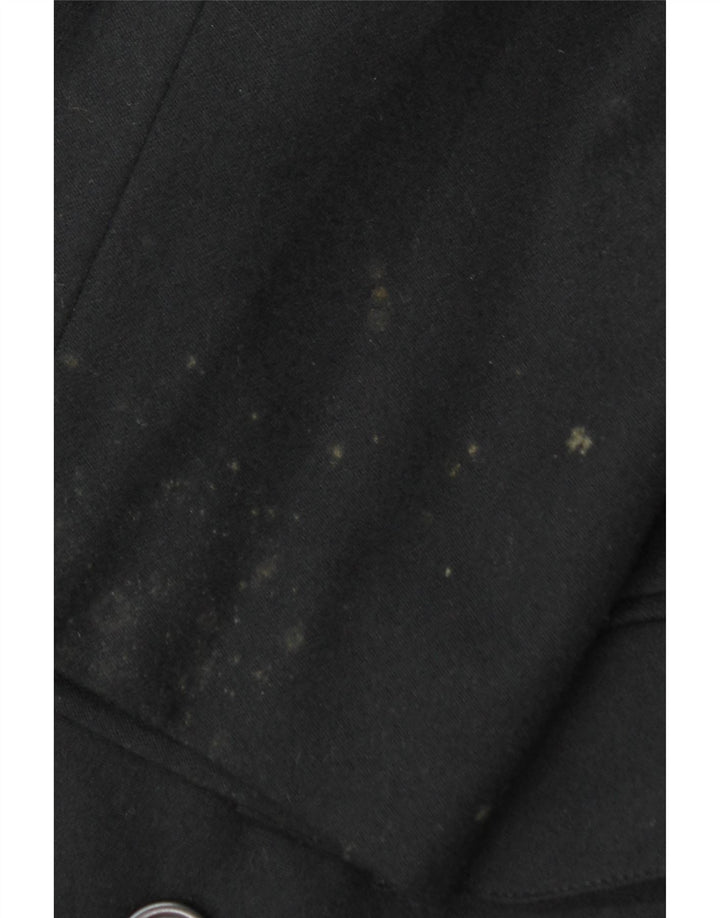 Męska marynarka dwurzędowa SISLEY UK 38, średnia czarna wełna