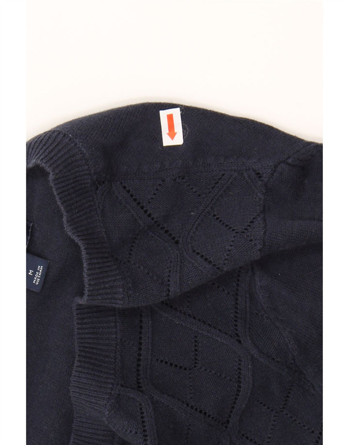 TOMMY HILFIGER Womens Cardigan Sweater UK 12 Medium Navy Blue Vintage Tommy Hilfiger and Second-Hand Tommy Hilfiger from Messina Hembry 