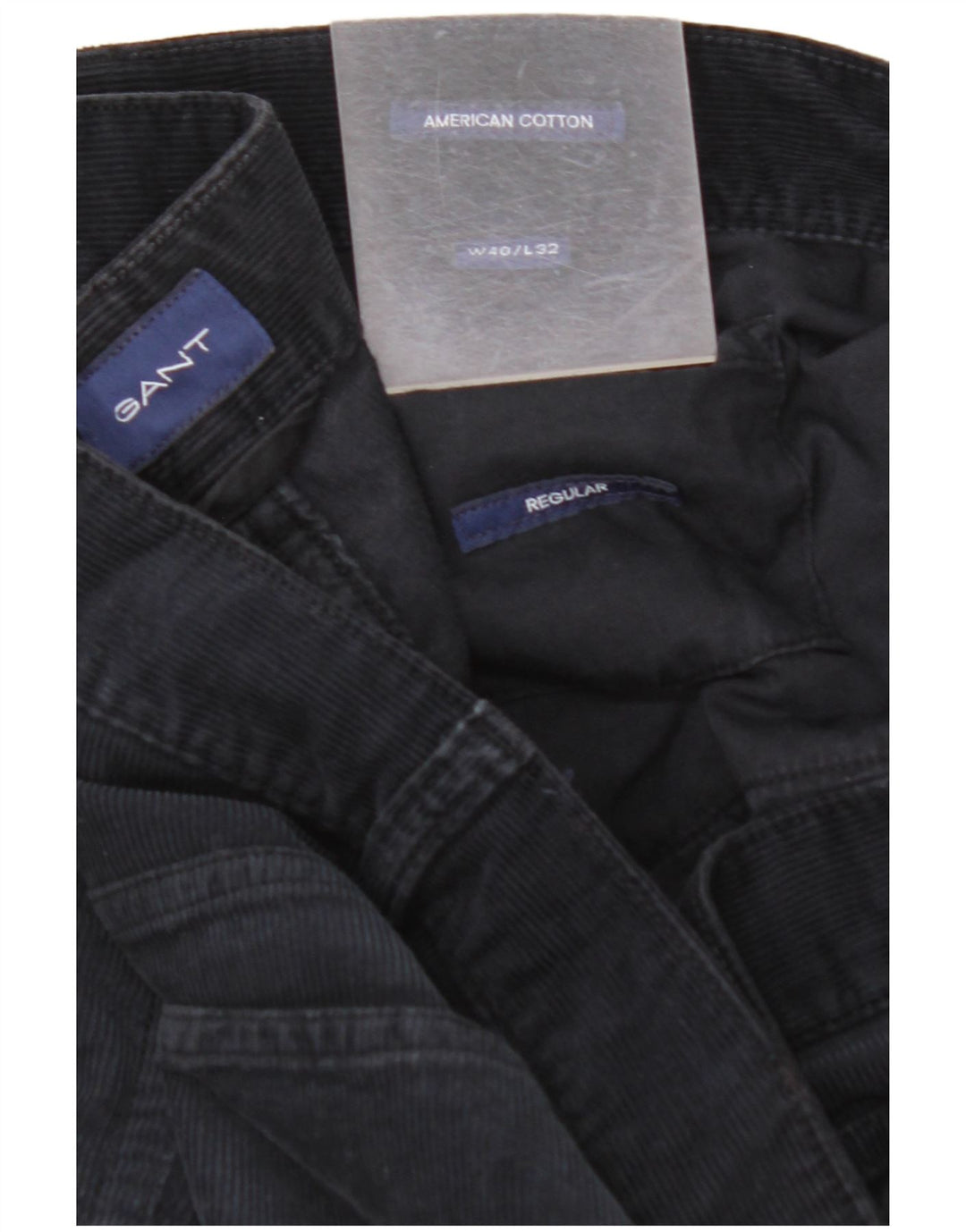 Spodnie męskie GANT Regularne sztruksowe W40 L32 Bawełniane granatowe