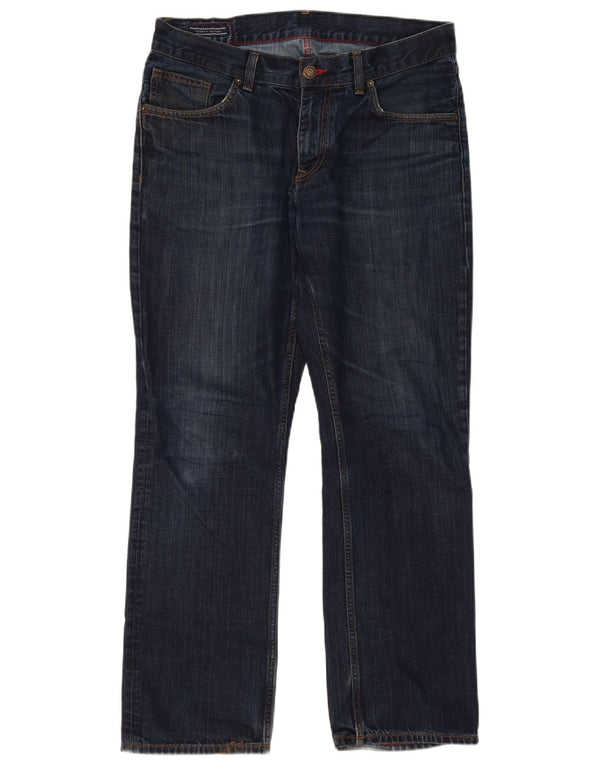 Tommy Hilfiger Mens Straight Jeans W34 L30 Navy Blue Cotton