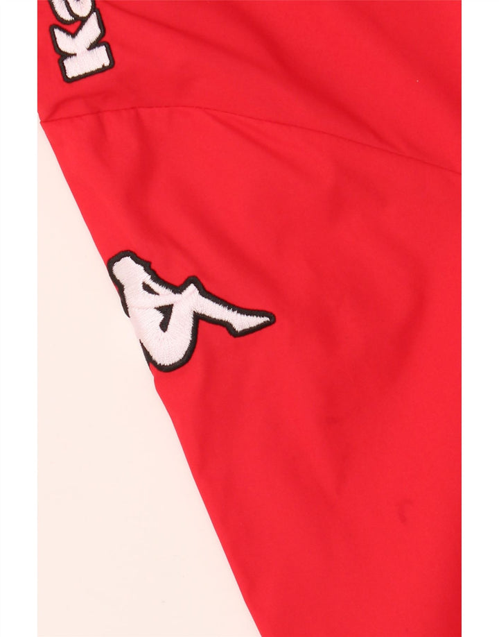 Męski dres KAPPA z zamkiem błyskawicznym i małym czerwonym poliestrem