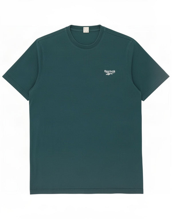 T-shirt męski Reebok, duży, zielony, bawełniany