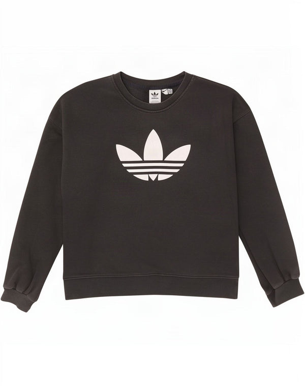 Damska bluza Adidas Graphic Oversized Sweter UK 16, duża, czarna bawełna