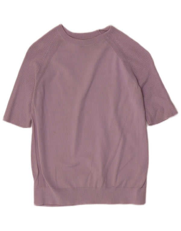 Marks & Spencer Damski sweter z dekoltem w łódkę, UK 10, mały fioletowy