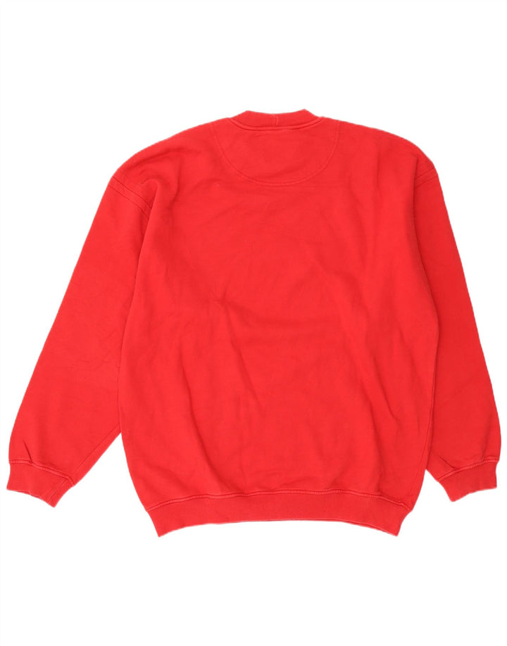 Think Różowa Męska Bluza Sweter XL Czerwona Bawełna