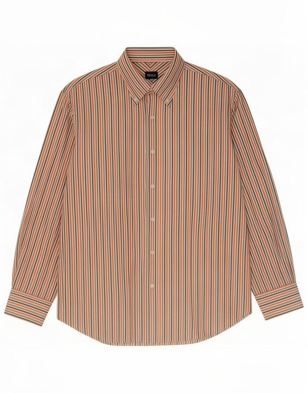 Koszula męska Massimo Dutti 2XL, wielobarwna, bawełniana w prążki