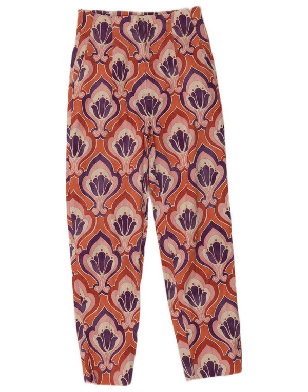 Damskie spodnie codzienne z wysokim stanem Zara EU 34 2XS W24 L25 Wielokolorowe