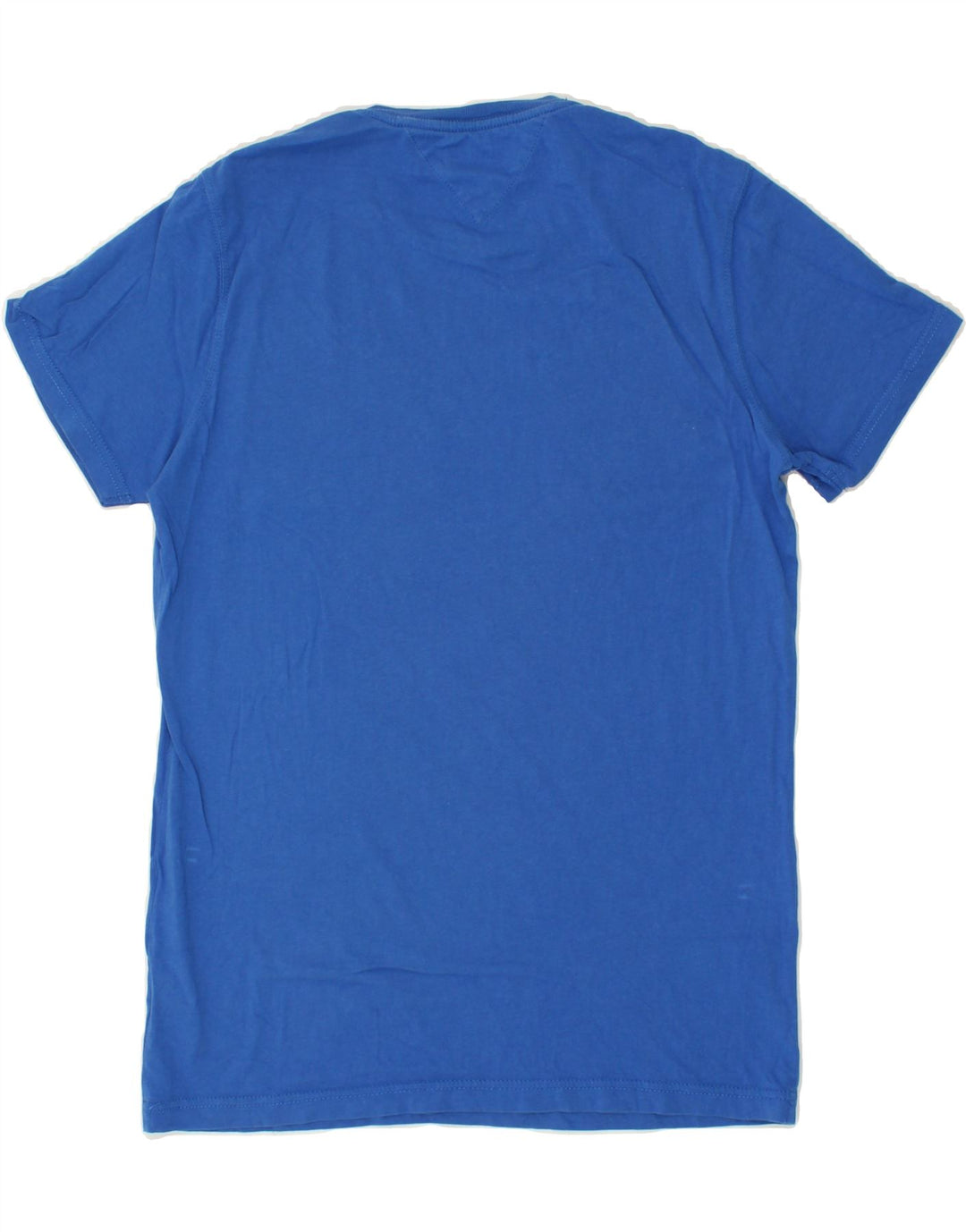 Męski T-shirt TOMMY HILFIGER z grafiką, średni niebieski, bawełniany