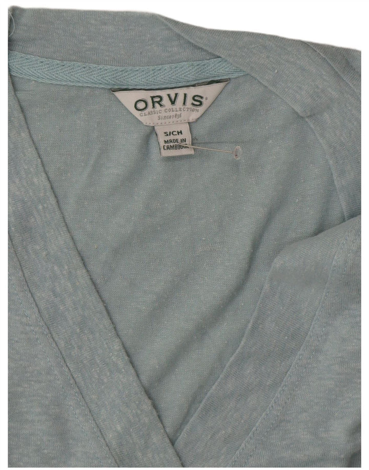 Damski top oversize ORVIS z rękawem 3/4, UK 10, mały niebieski