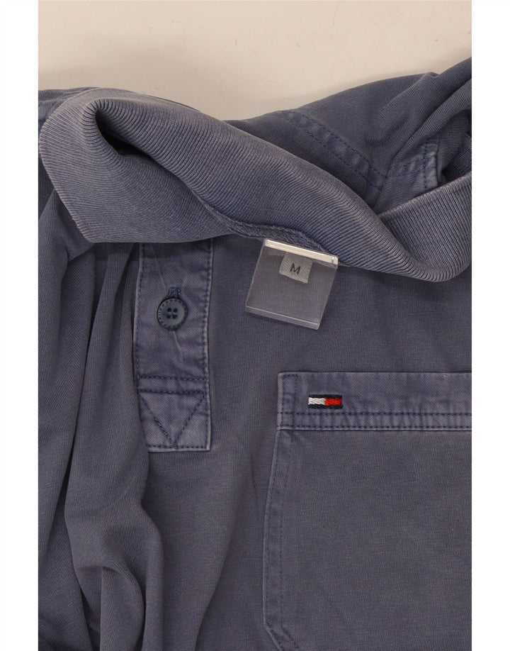 Męska koszulka polo TOMMY HILFIGER, średnia, granatowa, bawełniana