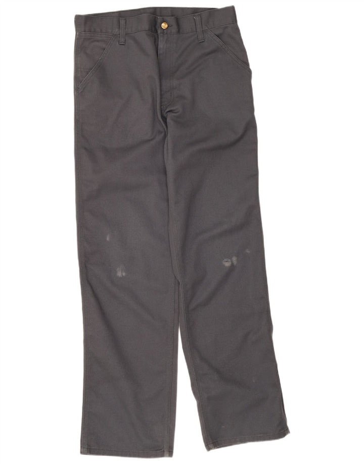 Męskie proste spodnie chino Carhartt W30 L34 Szary poliester