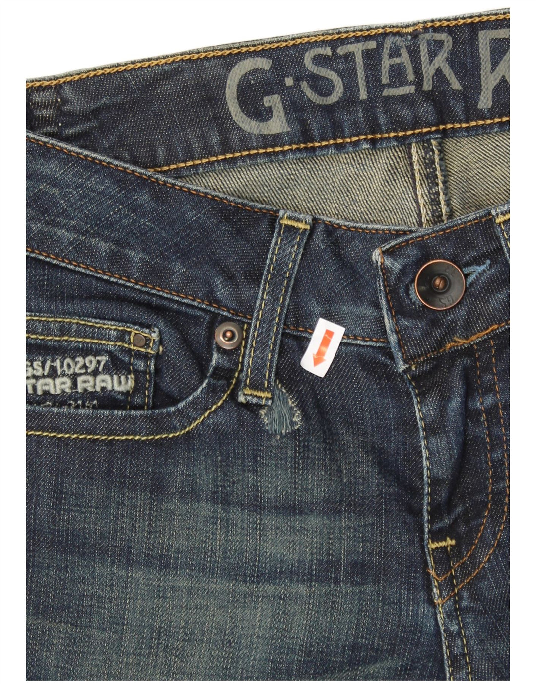 Damskie jeansy Crop G-STAR W27 L26 Niebieskie bawełniane