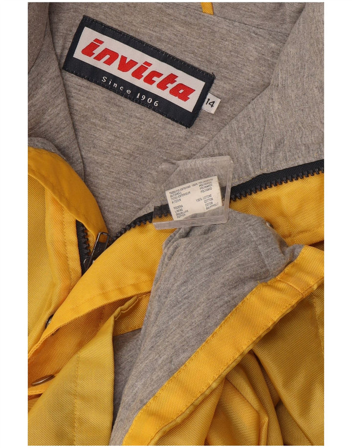 Damska kurtka wiatrówka Invicta Graphic UK 14, duża, żółta poliamid