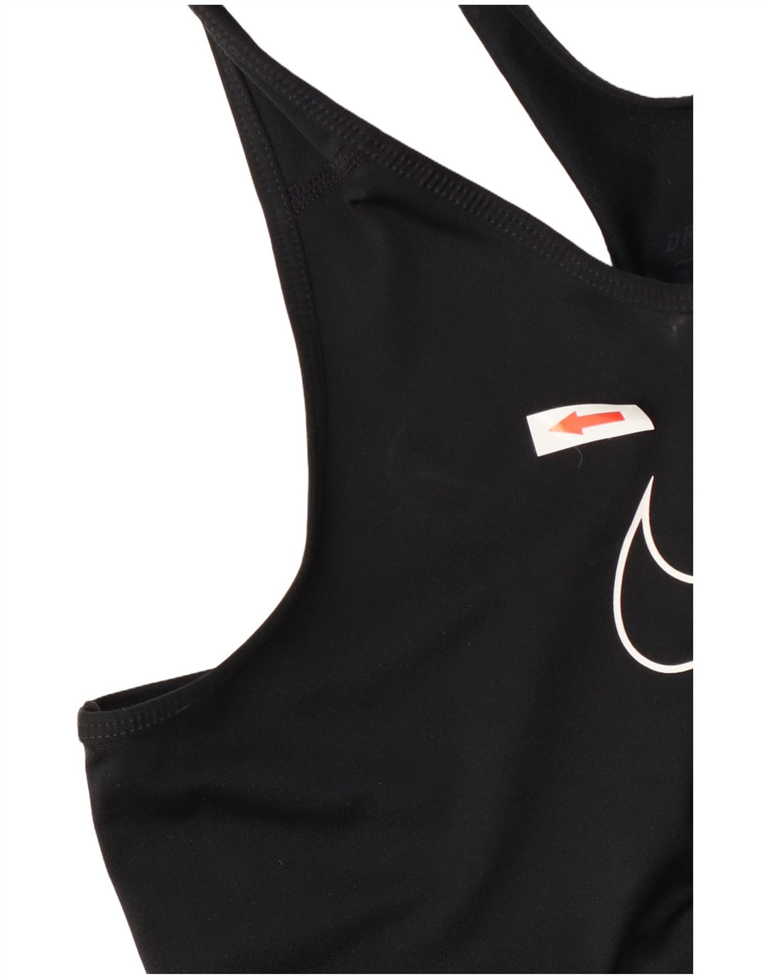Damska kamizelka z grafiką Nike Dri Fit Top UK 10, mała, czarna, poliester