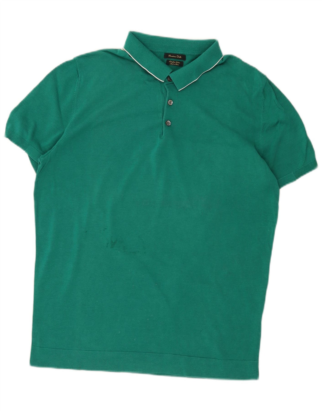 Męska koszulka polo Massimo Dutti, duża, zielona