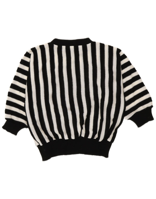 Damski sweter C&A z dekoltem w łódkę, EU 48/50 XL, akryl w czarne paski
