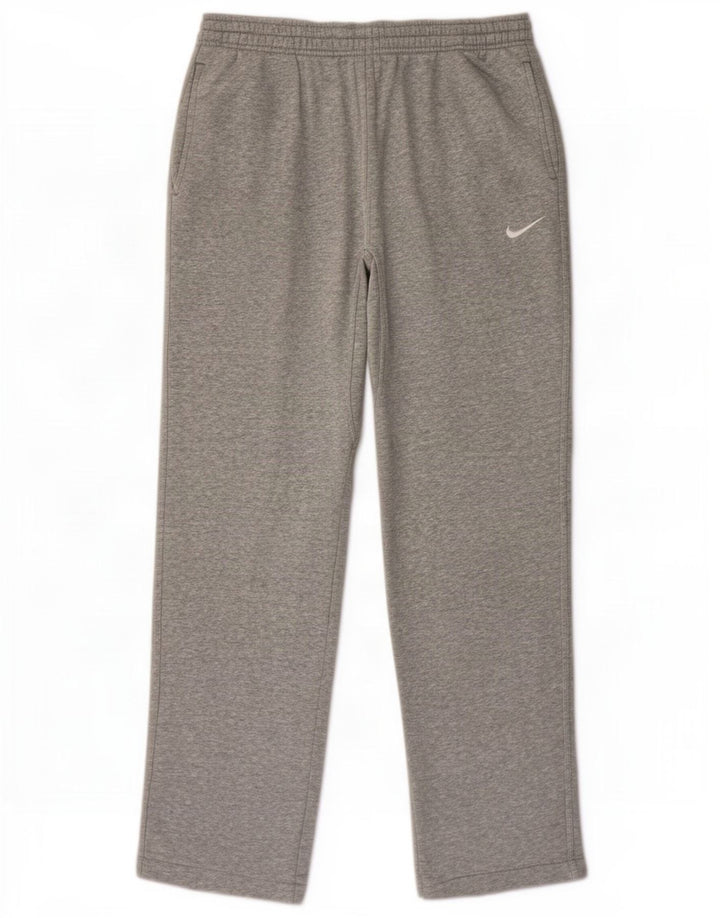 Męskie spodnie dresowe Nike, średnioszare, bawełniane w cętki