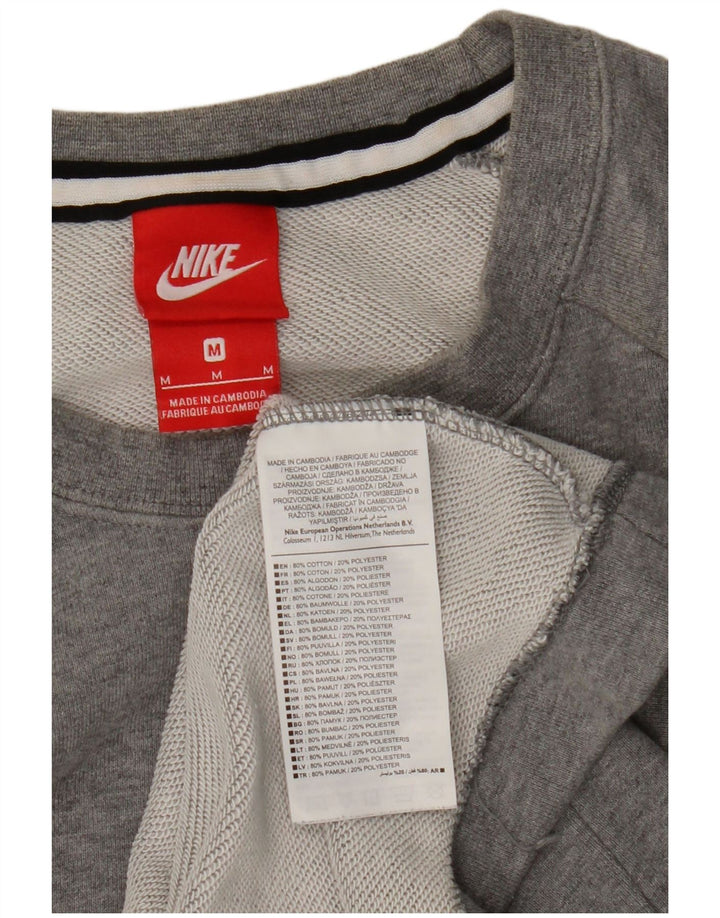 Męska bluza dresowa Nike, średnia, szara, bawełniana nakrapiana
